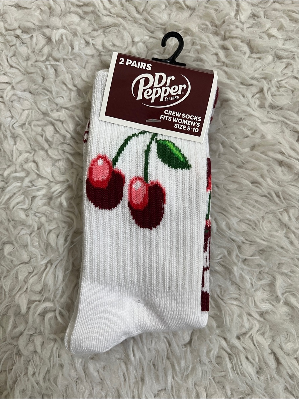 Dr.Pepper Socks Crew Length Womens Gift
